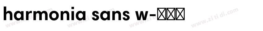 harmonia sans w字体转换